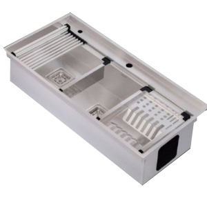 سینک باکسی توکار مریس مدل MCS104 | ابعاد 100×50 سانتی‌متر